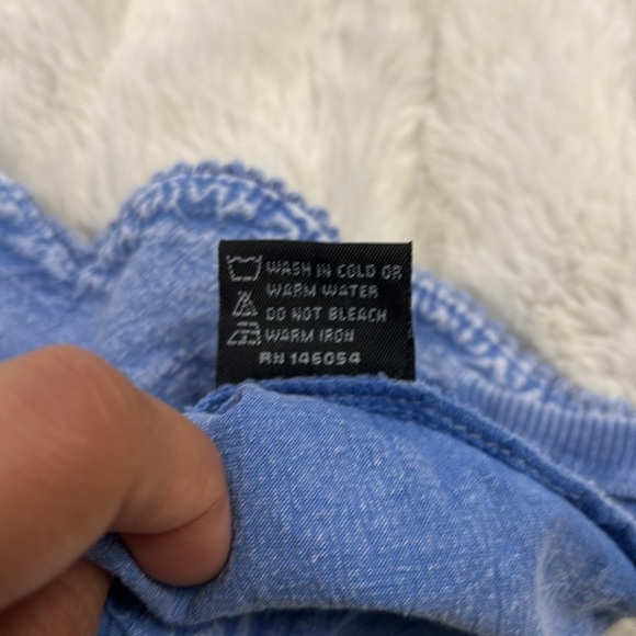 Denim button up top - Picture 7 of 9